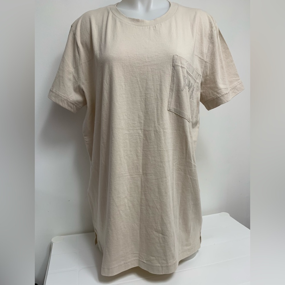 VICTORIA'S SECRET PINK BLING COTTON SHORT SLEEVE CAMPUS T-SHIRT